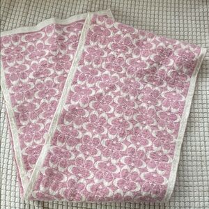 Coach Pink and Cream Scarf